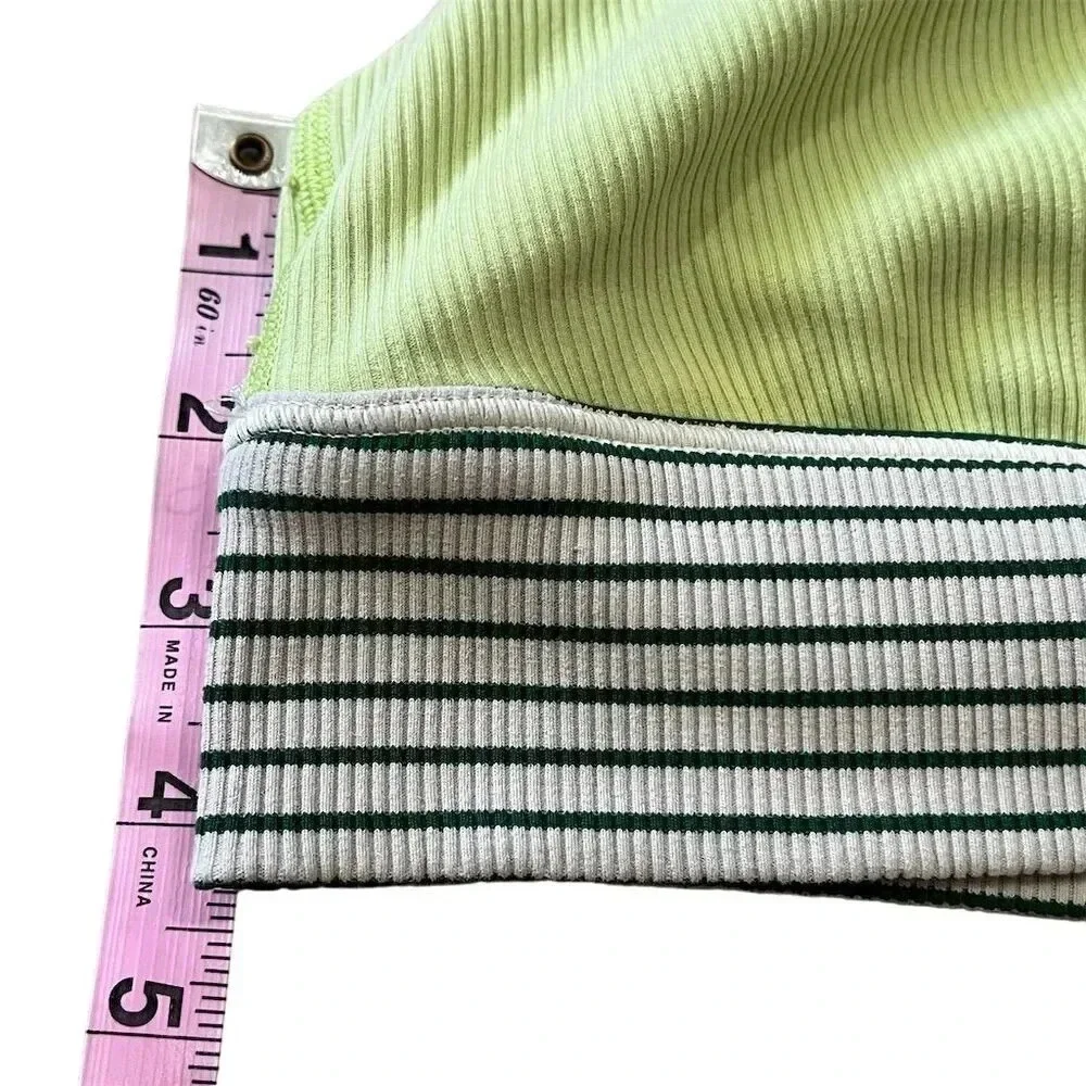 Offline by‎ Aerie Women's L Green Neon Sports Bra Medium Support